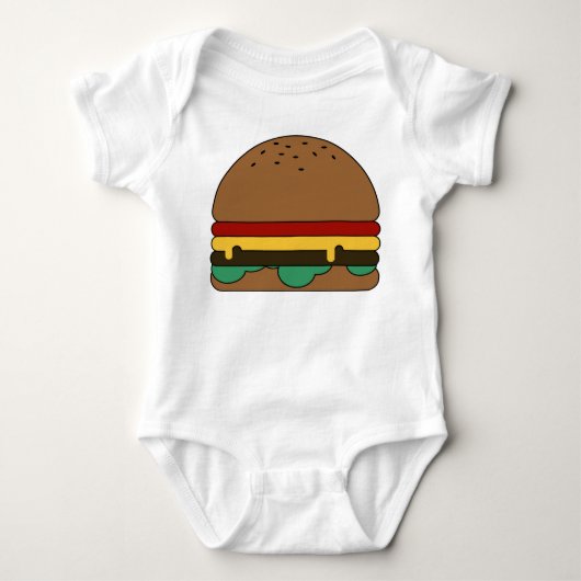 Eten Hamburger Maaltijd Restaurant Romper (Voorkant)