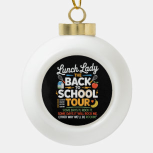 Eten Humor Terug naar school Keramische Bal Ornament
