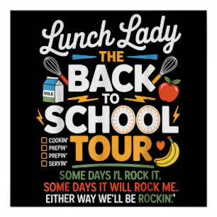 Eten Humor Terug naar school Perfect Poster