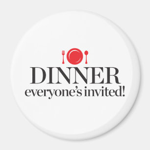 Eten Iedereen uitgenodigd Magneet