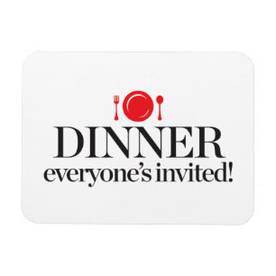 Eten Iedereen uitgenodigd Magneet