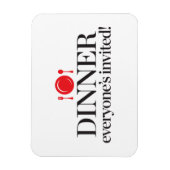 Eten Iedereen uitgenodigd Magneet (Verticaal)