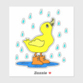 Eten in Rain Custom-Cut vinylsticker Sticker (Vel)