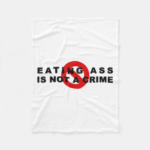 Eten Is Geen Misdaad Grappige Quote Motiverend Sar Fleece Deken