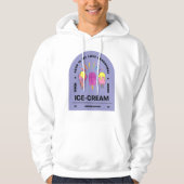 Eten is mijn Liefde Taal IJs crème Hoodie (Voorkant)