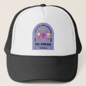 Eten is mijn Liefde Taal IJs crème Trucker Pet (Voorkant)