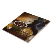 Eten - Koffie - Vers geroosterd Tegeltje (Zijkant)