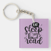Eten Lezen Slaap Boek Liefhebber Sleutelhanger (Voorkant)