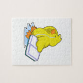 Eten met boek legpuzzel (Horizontaal)