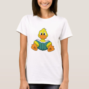 Eten met boek t-shirt