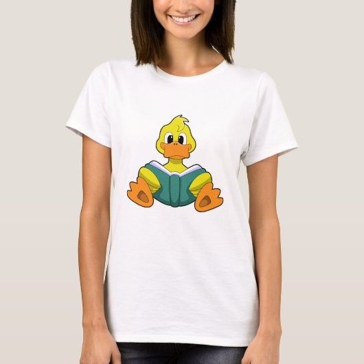 Eten met boek t-shirt (Voorkant)