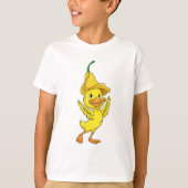 Eten met geel Bell-Pet T-shirt (Voorkant)