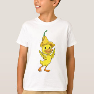 Eten met geel Bell-Pet T-shirt