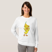 Eten met geel Bell-Pet T-shirt (Voorkant volledig)