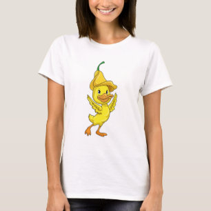 Eten met geel Bell-Pet T-shirt