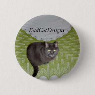 Eten met LucyFur-knop Ronde Button 5,7 Cm