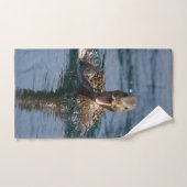 Eten met open bek bad handdoek (Handdoek)