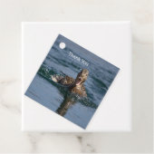 Eten met open bek bedankjes labels (In situ)