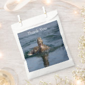 Eten met open bek bedankzakje (Geknipt)