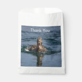 Eten met open bek bedankzakje