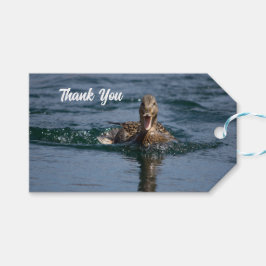 Eten met open bek cadeaulabel