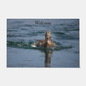 Eten met open bek deurmat (Voorkant)