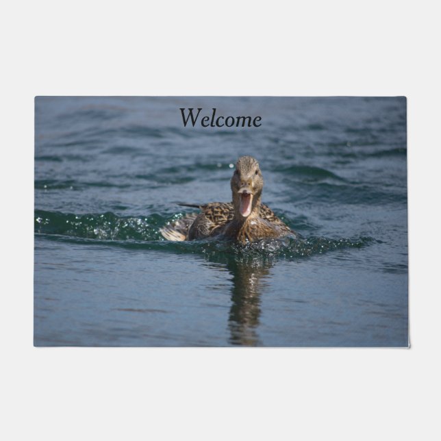 Eten met open bek deurmat (Voorkant)