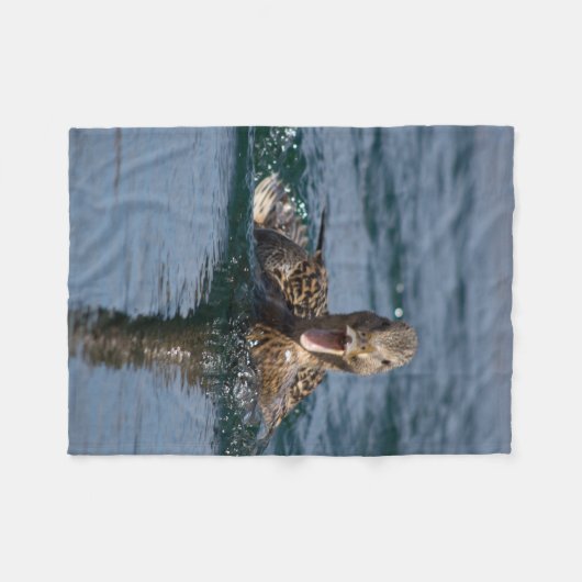 Eten met open bek fleece deken (Voorkant (Horizontaal))