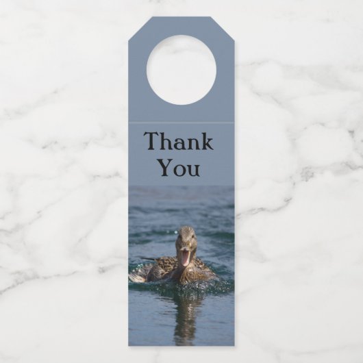 Eten met open bek flessenhanger (Voorkant)