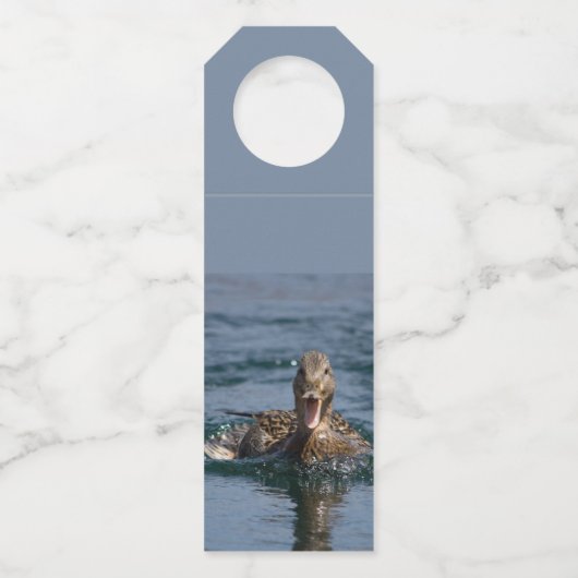 Eten met open bek flessenhanger (Achterkant)