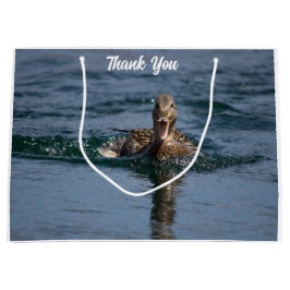 Eten met open bek groot cadeauzakje