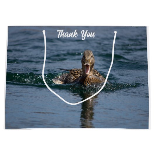 Eten met open bek groot cadeauzakje (Voorkant)