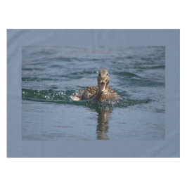 Eten met open bek tafelkleed