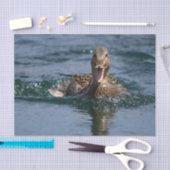 Eten met open bek tissuepapier (Craft)