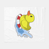 Eten met Swim-ring in Water.PNG Fleece Deken (Voorkant (Horizontaal))