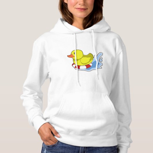 Eten met Swim-ring in Water.PNG Hoodie (Voorkant)