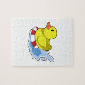 Eten met Swim-ring in Water.PNG Legpuzzel (Horizontaal)