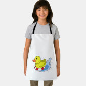 Eten met Swim-ring in Water.PNG Schort (Insitu)