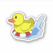 Eten met Swim-ring in Water.PNG Sticker (Voorkant)
