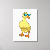 Eten met zonnebril canvas afdruk (Voorkant)