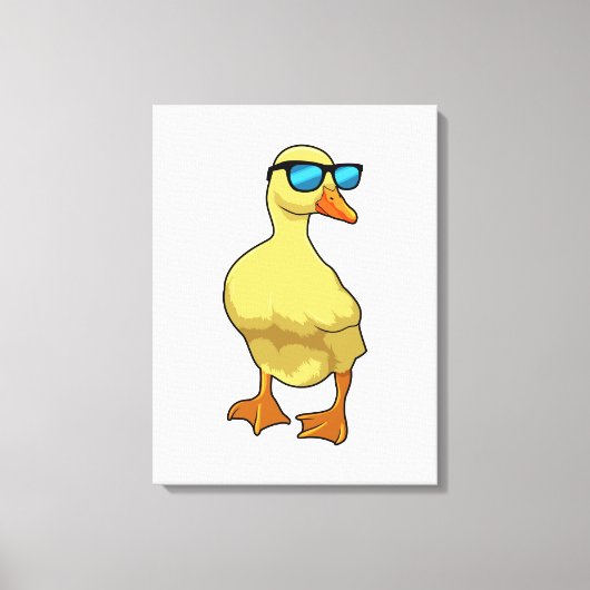 Eten met zonnebril canvas afdruk (Voorkant)