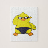 Eten met zonnebril legpuzzel (Verticaal)