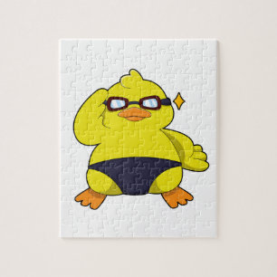 Eten met zonnebril legpuzzel