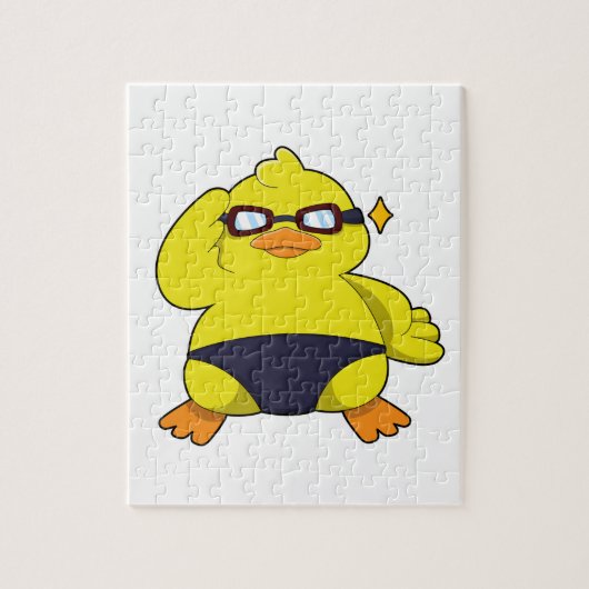 Eten met zonnebril legpuzzel (Verticaal)