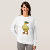 Eten met zonnebril t-shirt (Voorkant volledig)