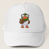 Eten met zonnebril trucker pet (Voorkant)