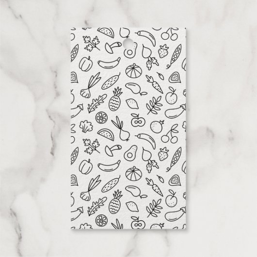 Eten op tafel cadeaulabels (Achterkant)