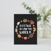Eten over de hele wereld briefkaart (Staand voorkant)