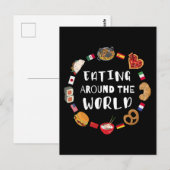 Eten over de hele wereld briefkaart (Voorkant / Achterkant)