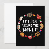 Eten over de hele wereld kaart (Voorkant / Achterkant)